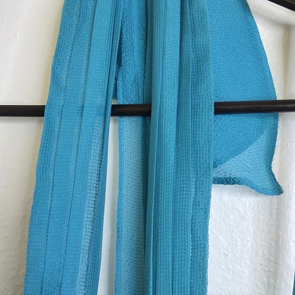 NWT BCBGMAXAZRIA Starr 100 % Silk Halter Gown 6 Bluejade Underwire Support - Picture 5 of 12